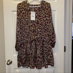 New Zara Patterned Dress S